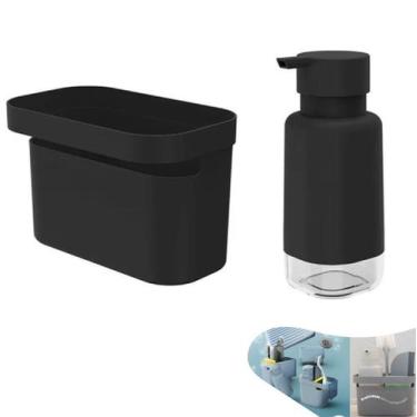 Imagem de Kit 2 Peças Cozinha Organizador Dispenser Porta Detergente Líquido Pia