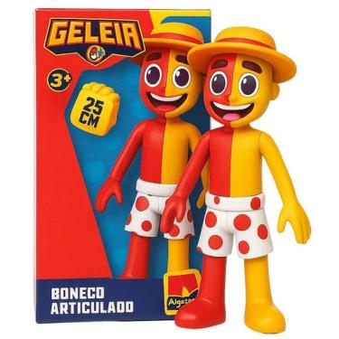 Imagem de Boneco Geleia Vinil Articulado Minecraft 25CM ALGAZARRA