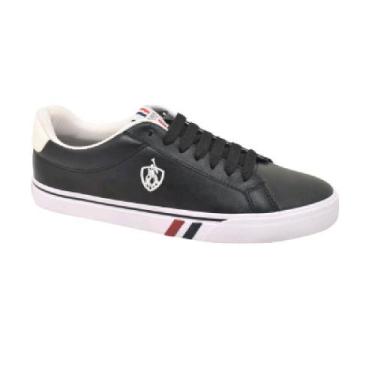 Imagem de Tenis polo advanced ref pmc 1003 masculino, Preto, Branco, 39