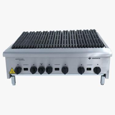Imagem de Chapa Grill Charbroiler Americana Venancio Corpo Em Aço Inox Escovado A Gás 90cm - Cgg90 14186