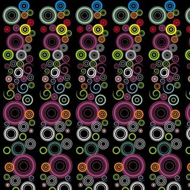 Imagem de Papel Parede Circulos Colorido Com Preto Adesivo Sala Quarto