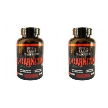Imagem de Kit 2 L Carnitina + L Tartarato 120 Capsulas 500mg - King Earth, Sem S