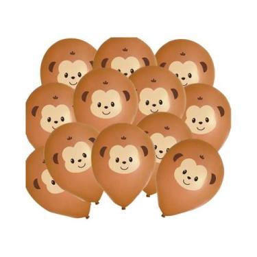 Imagem de Decoração De Festa De Aniversário Infantil Tema Selva: 10 Balões De Lá