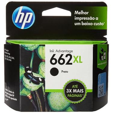 Imagem de Cartucho HP 662XL Preto Original (CZ105AB) Para ImpressoraDeskJet 2516, 3516, 3546, 2546, 1516, 4646, 2646