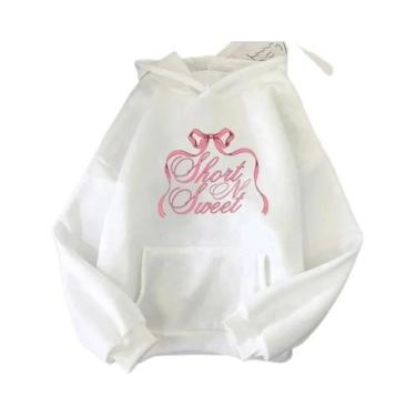 Imagem de Moletom Vintage Feminino Sabrina Carpenter Tour 2025 Com Capuz E Manga