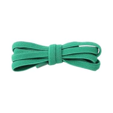 Imagem de Cadarços Elásticos Planos Sem Amarração Para Tênis, Tamanho Único Para