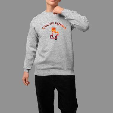 Imagem de Moletom Gola Careca Basico Casual Moda Country Tecido Macio Estrala - 