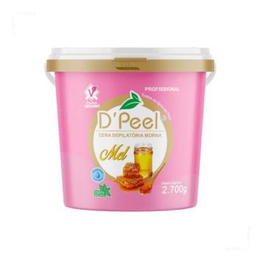 Imagem de Cera Depilatória Dpell Mel Morna Alta Aderência Profissional - D'peel,
