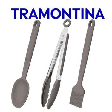 Imagem de Jogo De Utensílios Tramontina Softta Em Silicone 3 Peças Colher de Ser