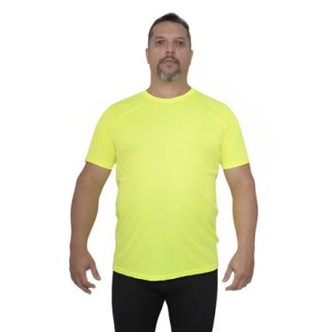 Imagem de Camiseta Plus Size Masculina Básica Dry Fit Academia Treino - FR Moda 