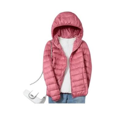 Imagem de Jaqueta Puffer Curta Feminina 2023 Em 13 Cores, Ultraleve, Fina E Comp