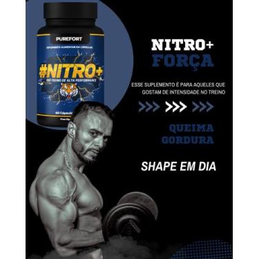 Imagem de Nitro+ I Pré-treino I Energia, Foco, Concentração I 60 cápsulas - Pure