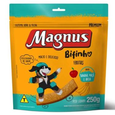 Imagem de Bifinho Magnus Premium para Cães Adultos Sabor Frutas Banana, Maçã e A