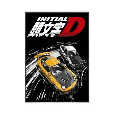 Imagem de Pôster De Arte HD Do Anime Initial D, Decoração De Parede Adesiva À Pr