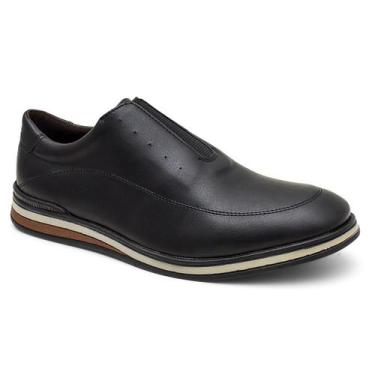 Imagem de Sapato Casual Masculino material sintético Confortável Slip On - Bkare