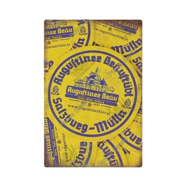 Imagem de Placa De Metal Vintage Da Marca De Cerveja Alemã Putuo Para Decoração 