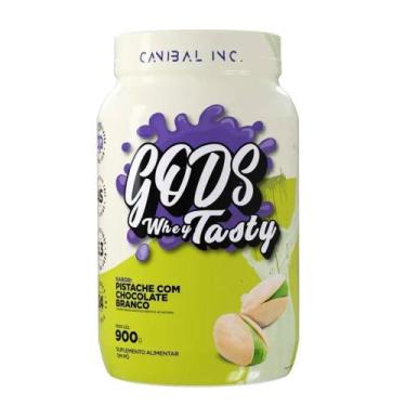 Imagem de Gods Whey Tasty 3w 900g Canibal Inc, Pistache com chocolate branco