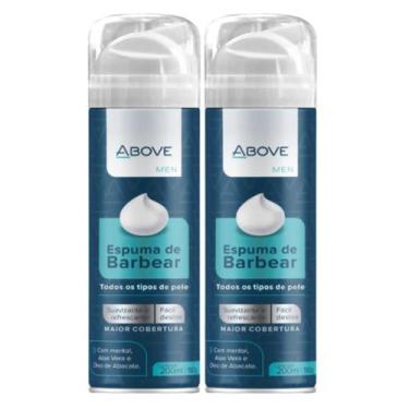 Imagem de Kit Espuma de Barbear Above Fácil Deslize 200ml C/02