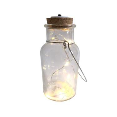 Imagem de Garrafa Decorativa Led Le Vidro 14cm, UNICA