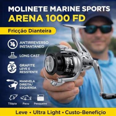 Imagem de Molinete Arena 1000 Carretel Arremesso Longo Para Pesqueiro 1 Rolament