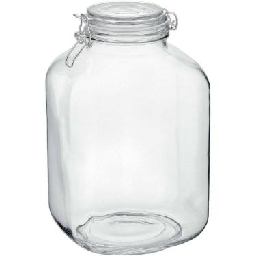 Imagem de POTE PORTA MANTIMENTOS HOME&CO VIDRO 5L 27x16x16cm TRANSPARENTE