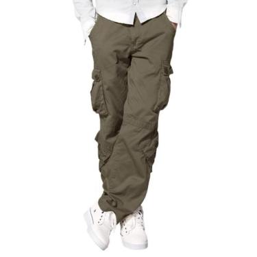 Imagem de Calça Cargo Match Masculina Wild Caqui Claro Tamanho 36