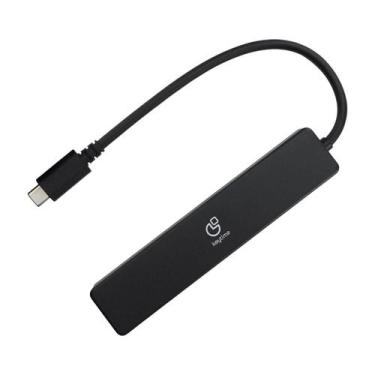 Imagem de Hub USB Tipo-C Keytime Linkpoint 4x USB e 1x HDMI Preto - KYT00035