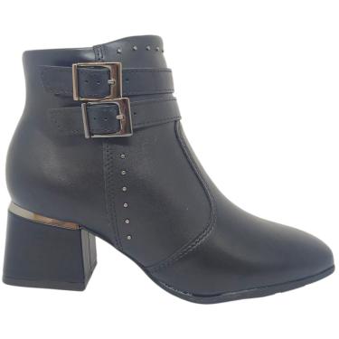 Imagem de Bota Feminina Casual Dia a Dia Passeio Trabalho Festa Cano Baixo Salto Médio Conforto Modare 7082.108