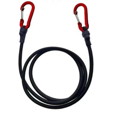 Imagem de Corda elastica mosquetao 120cm carga moto camping bagageiro - CJFIX