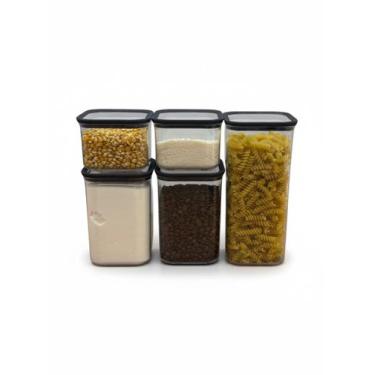 Imagem de Kit 5 Potes Para Alimentos Organizador Multiuso Acrílico - 123 Organiz