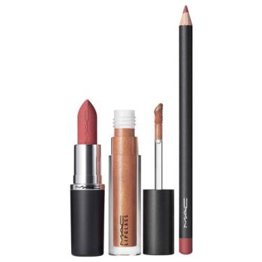 Imagem de Kit Lip Trio MAC Spring For Teddy Metamorphosis - Batom + Lápis de Boc