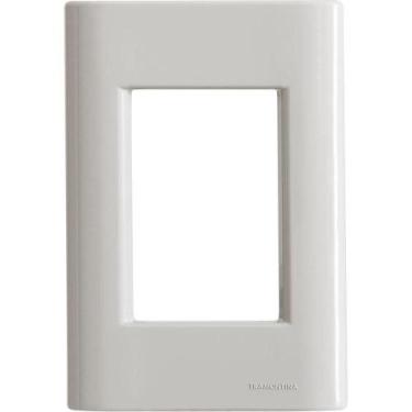 Imagem de Placa 3 Postos 4x2 Tramontina Giz Fendi Soft Touch Sem Suporte