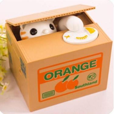 Imagem de Cofre De Gatinho Infantil Interativo Porta Moedas Divertido - Home