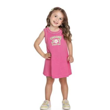 Imagem de Vestido Menina Regata Elian, Rosa, 3