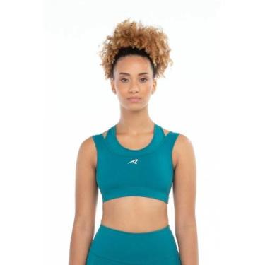 Imagem de Top Authen Signature Power 2 Em 1 - feminino - verde escuro, Verdeescu