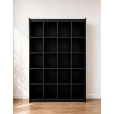 Imagem de Estante Colmeia Organizadora Lojas E Comércios 100% Mdf Preto - Suprem