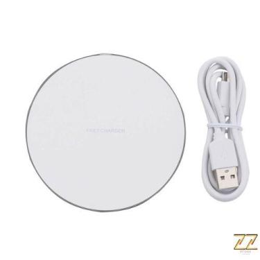 Imagem de Carregador S/ Fio - Com LED - ZZ, Branco