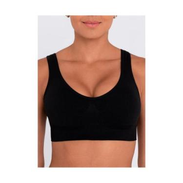 Imagem de Top Feminino com Bojo Lupo 71873-001, 9990, Preto, GG