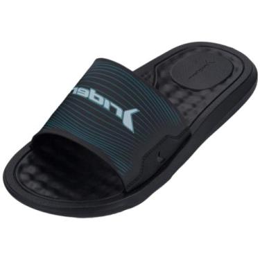 Imagem de Chinelo Masculino Slide Moderno Conforto Casual Step Rider, Preto, Pre