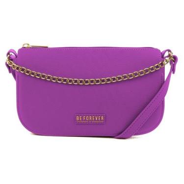 Imagem de Bolsa Transversal Feminina Be Forever Glossy Rafitthy 13311, Roxo