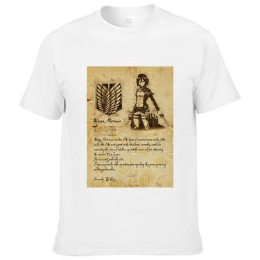 Imagem de Camiseta masculina Mikasa Akerman Attack On Titan