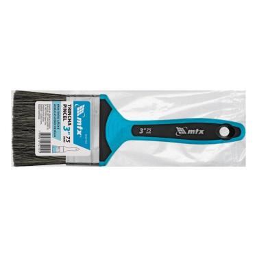 Imagem de Trincha 3'' para Tintas Látex e Acrílicas com Cerdas Mistas e Cabo de 2 Componentes Vermelho MTX