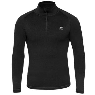 Imagem de Blusa termica masculina thermoplus com ziper segunda pele frio neve mo