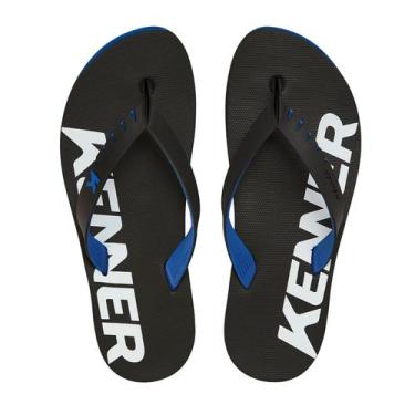 Imagem de Sandalia/chinelo kenner original red colors preto/azul, 38