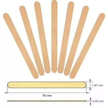 Imagem de 2.000 Palito de Picolé Artesanato Ponta Redonda 11,5cm - AAZ