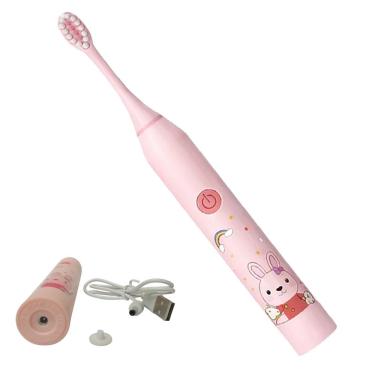 Imagem de Escova de Dente Eletrica Recarregavel 6 Velocidades Gengiva Lingua Limpeza Oral Profunda Higiene Bucal Escovacao