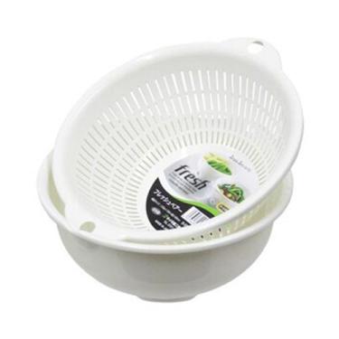 Imagem de Escorredor Duplo 1.1 Litros Arroz Macarrão Verduras Legumes - Sanada