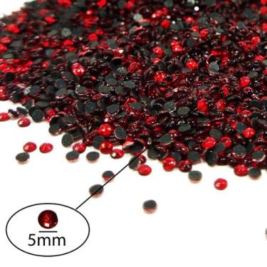 Imagem de Strass Hotfix Termocolante Vidro 5mm 1000 peças - 40G - Inova Aviament