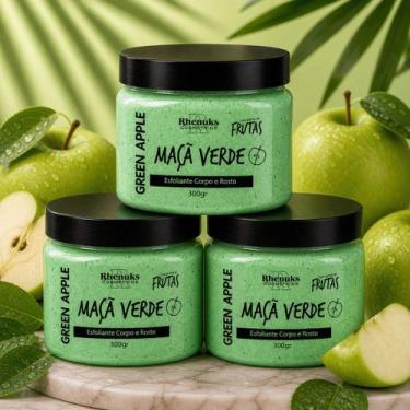 Imagem de Kit 3 Esfoliante Rosto e Corpo 300g Diversas Fragrancias Pele Macia e 
