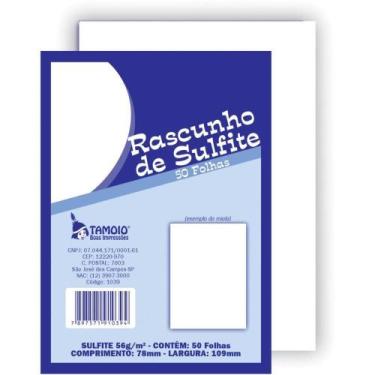Imagem de Bloco para Rascunho Sulfite 1/72 50FLS PCT.C/05 - Tamoio